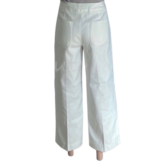 Everlane Limited Release Wide Leg Structured Pant in White - Picture 9 of 10